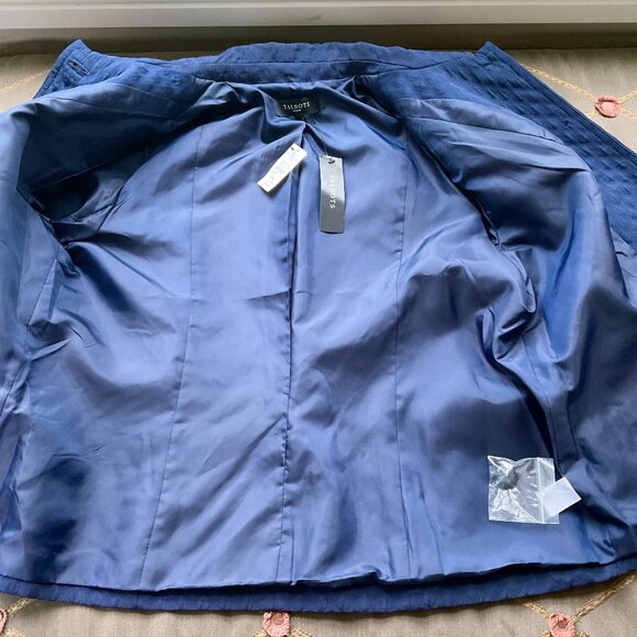 Talbots Jacket Cotton Blend Navy Plus (14W) NWT - Picture 6 of 9
